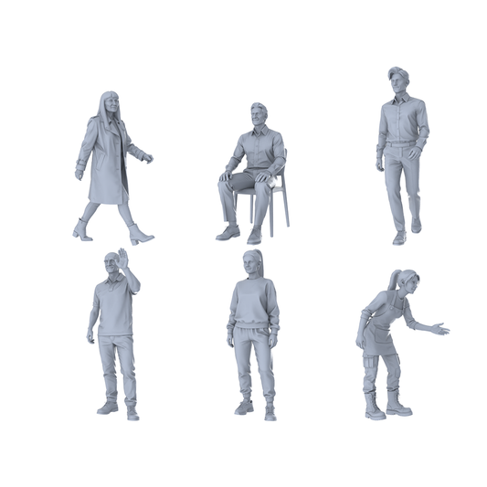 MRY-SFW LYTR371 Daily 6-Pack, Ideal Life Scene, Painting Miniature Car Diorama Figures Scene Props Accessories Resin