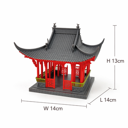 RHF532 Zuiweng Pavilion Desktop Ornament, Ancient Style Arch – LCD 3D printed resin model kit, image 4