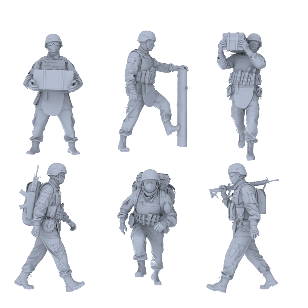 MRY-SFW LYGR493 Modern Ukrainian Army Six-Person Carrying
