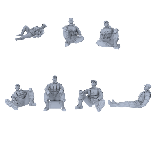 MRY-SFW LYGR526 Modern Armed Police Seven-Person Rest Group