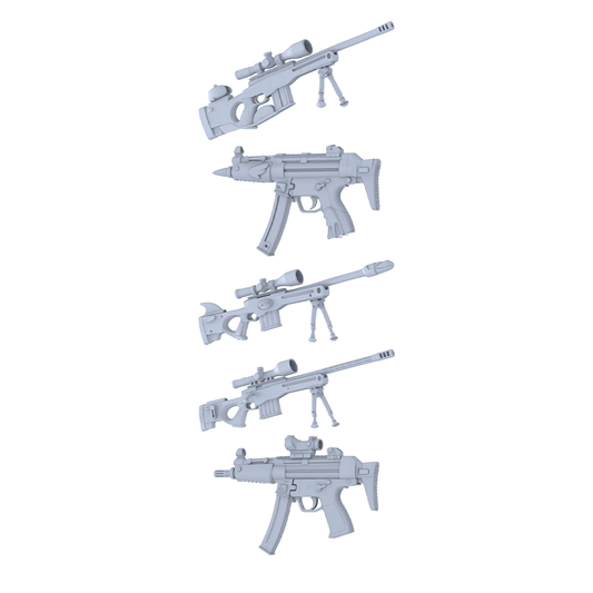 MRY-SFW LYGS358 Whimsical Totem Series - 5-Piece Custom Tactical Firearm Set Modified with Full Cute Bird & Bionic Elements