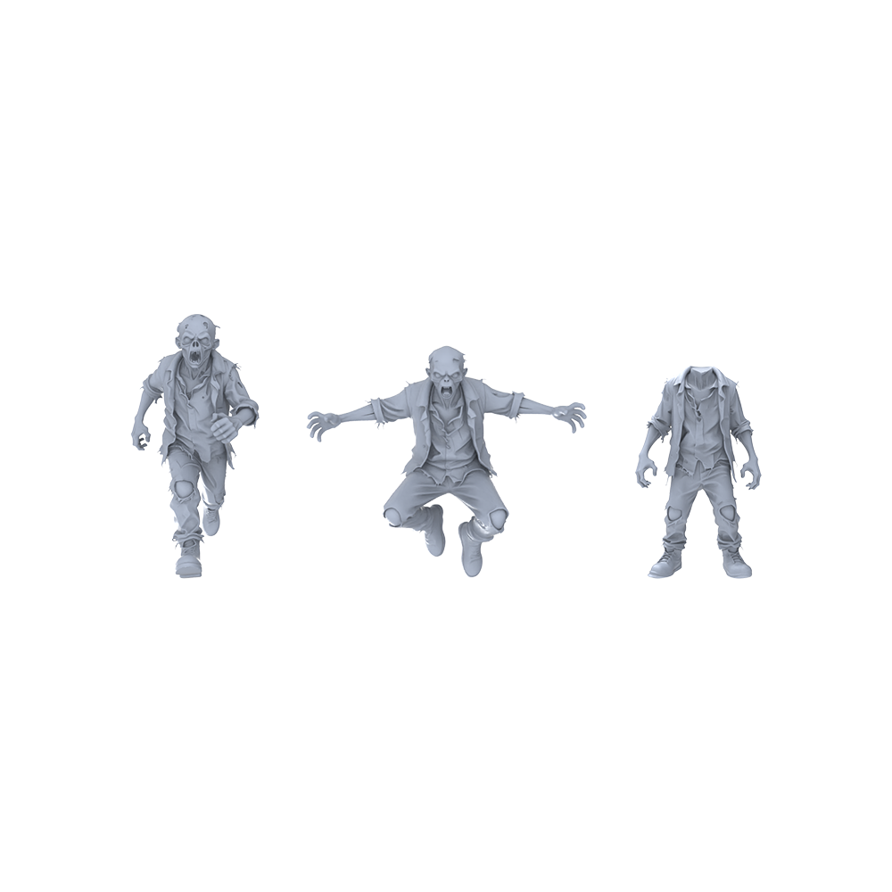 MRY-SFW LYGR082 Zombie Game2 Theme Anime Theme Wargame Resin White Model Fantasy Theme Theme Wargame Miniature Soldiers Scene Characters Figure Hand-Painted