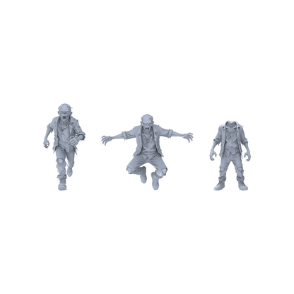 MRY-SFW LYGR082 Zombie Game2 Theme Anime Theme Wargame Resin White Model Fantasy Theme Theme Wargame Miniature Soldiers Scene Characters Figure Hand-Painted