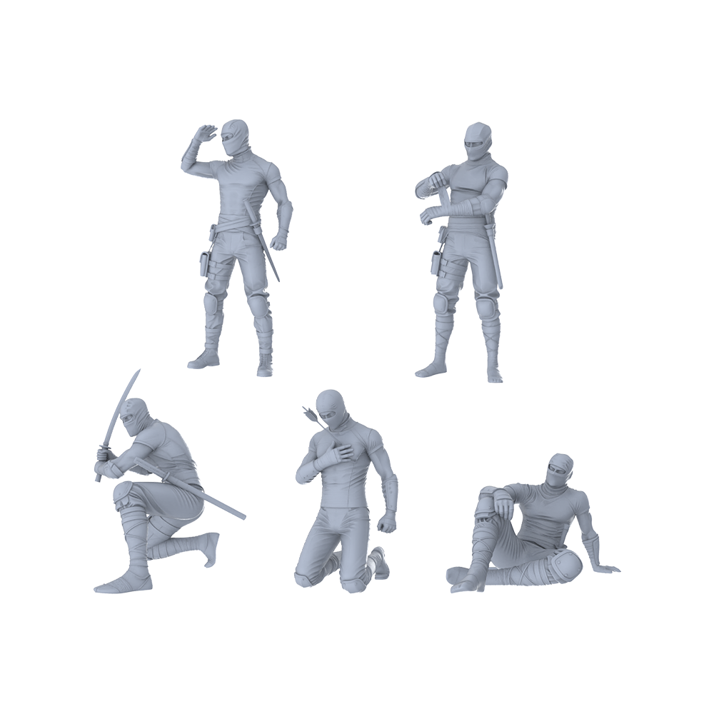 MRY-SFW LYGR217 Mobile Armed Police Wargame Resin White Model Theme Wargame Miniature Soldier Scene Figure Hand Model