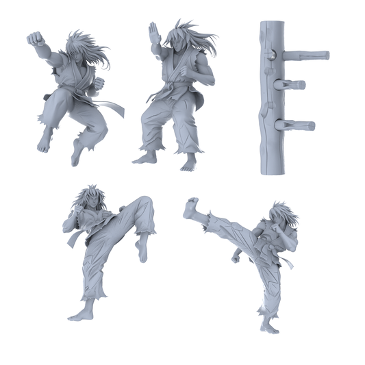 MRY-SFW LYGR461 Modern Kung Fu Muscular Men Five-Person Battle Move 2