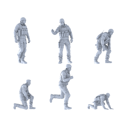 MRY-SFW LYGR390 Modern Special Forces Six-Person Battle Move