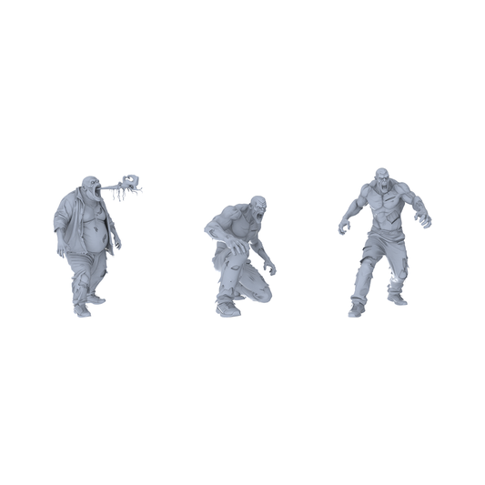 MRY-SFW LYGR103 Strong zombie game theme resin white model miniature soldier character model scene character figure hand painted