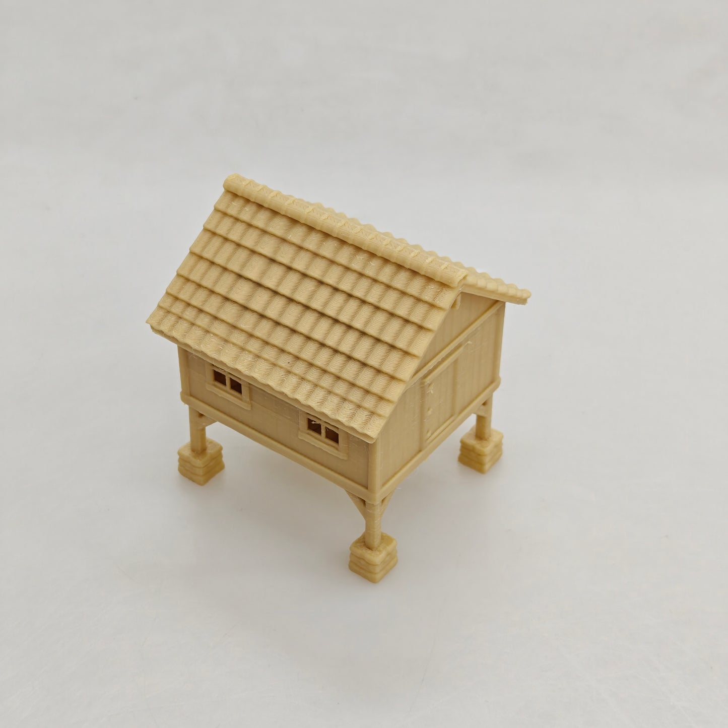 RHF0437 Elevated wooden house Desktop Ornament Sand Table Architecture Architectural Model Miniature House Small-scale Landscaping
