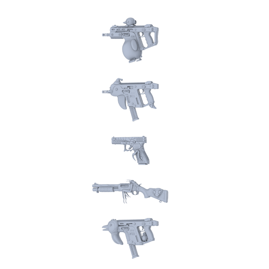 MRY-SFW LYGS346 Whimsical Totem Series - 5-Piece Custom Tactical Firearm Set Modified with Full Cute Bird & Bionic Elements