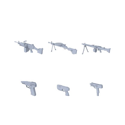 MRY-SFW LYGS010 Modern Urban SWAT - 6 Primary Weapons + Self-Defense Pistol Set