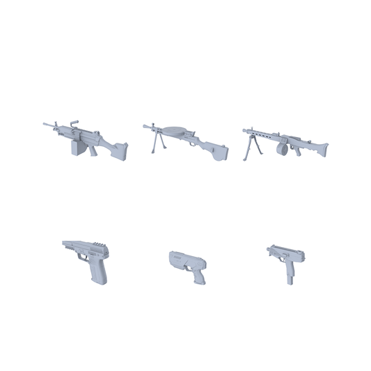 MRY-SFW LYGS010 Modern Urban SWAT - 6 Primary Weapons + Self-Defense Pistol Set