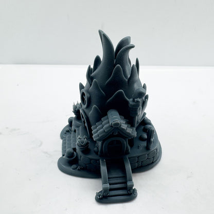 LYTS190 Dragon Fruit House Miniature Model - 3D Printed Fairy Tale Diorama Decor Ornament