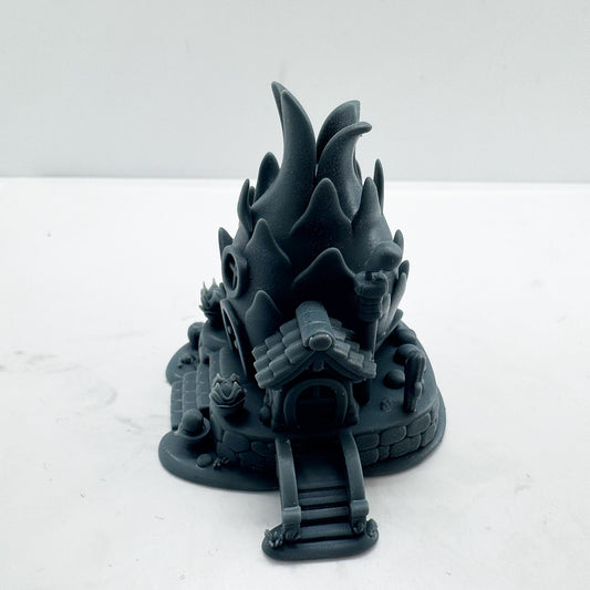 LYTS190 Dragon Fruit House Miniature Model - 3D Printed Fairy Tale Diorama Decor Ornament