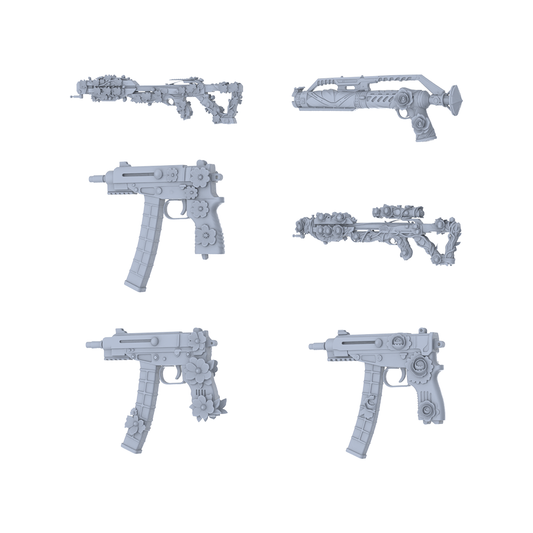 MRY-SFW LYGS168 Blooming Warfare-Themed Modified Tactical Compact Gun Set - 6 Gentle Variants (Untextured)