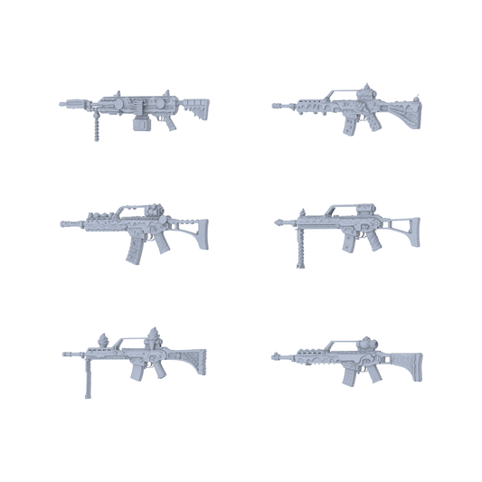 MRY-SFW LYGS092 Candy & Icing Modified Tactical Rifle Collection - 6 Decorative Models