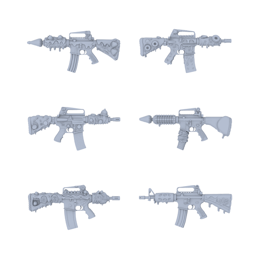 MRY-SFW LYGS049 Whimsical Food-Themed M4 Rifle Pack - 6 Unique Candy Designs