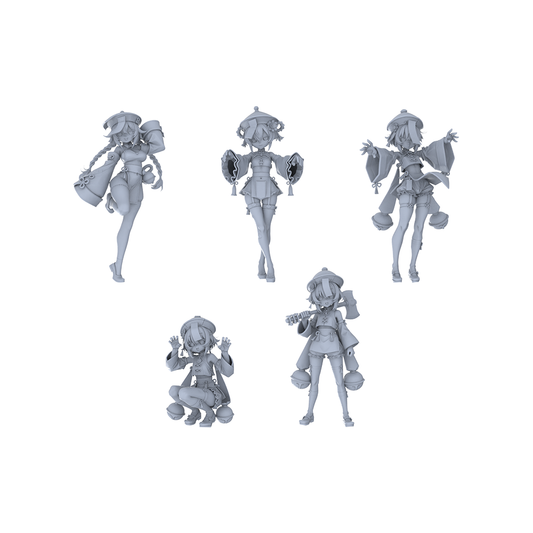 MRY-SFW LYGR101 Beautiful female zombie game theme resin white model miniature soldier character model scene character figure hand painted
