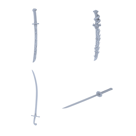 MRY-SFW LYGS366 Modern Sword Model 4 pcs