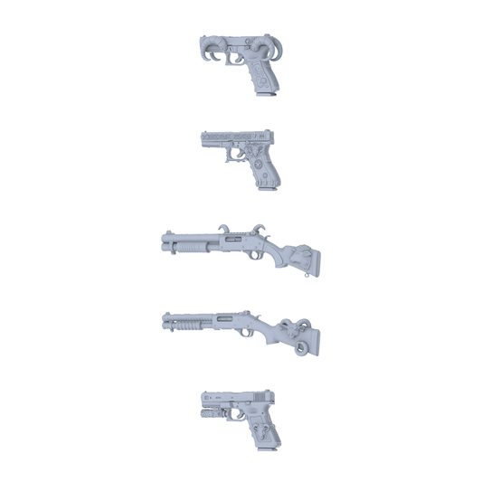 MRY-SFW LYGS209 Fantasy Custom Firearm Pack - 5 Unique Ram Horn/Head/Totem Pattern Designs