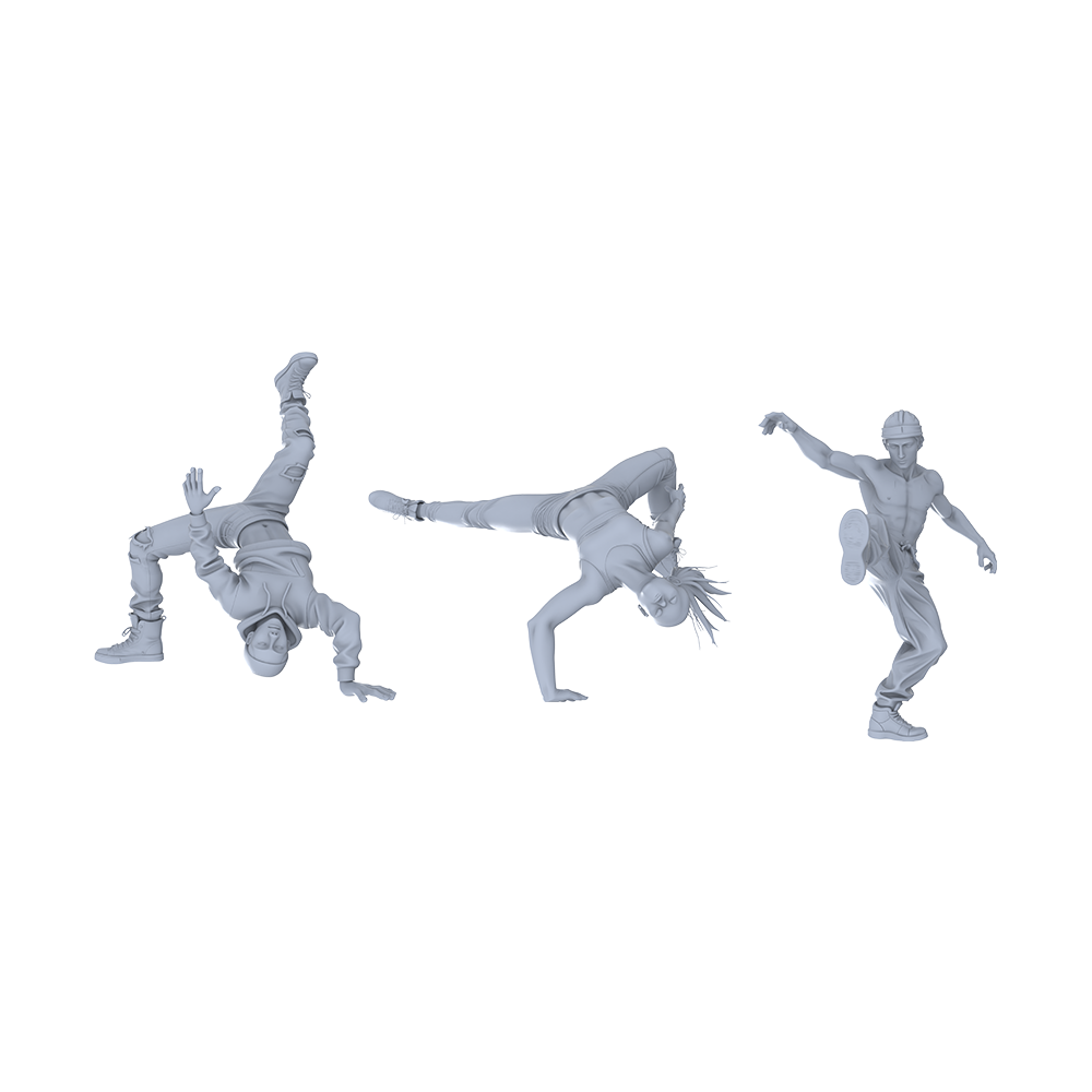 Yao's Studio LYTR135  Urban Sanitation Work Scene Resin Miniature Model 4-Figure Set - Sanitation Workers Unpainted DIY Model Painting Urban Scene Decor 1set