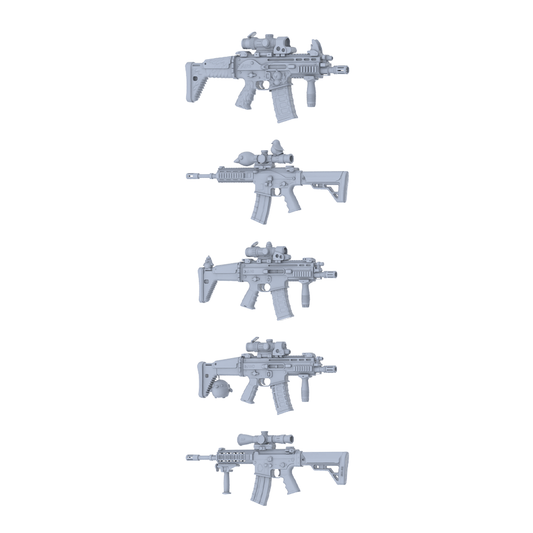 MRY-SFW LYGS360 Whimsical Totem Series - 5-Piece Custom Tactical Rifle Set Modified with Full Cute Bird & Cartoon Elements
