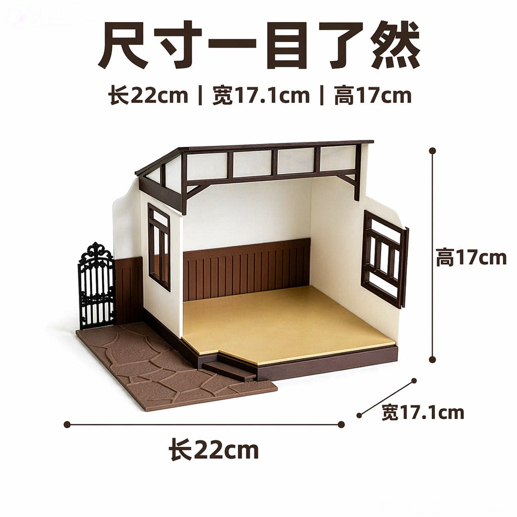 RHF640394 European Street Shop Miniature Frame, Single-Side  – LCD 3D printed resin model kit, image 3