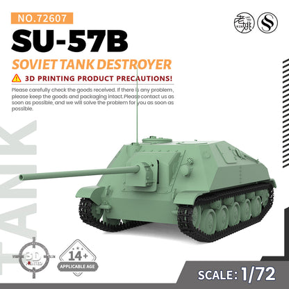 SSMODEL 607 Military Armoured Model Kit Soviet SU-57B Tank Destroyer