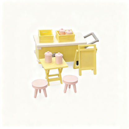 LYTP121028 1/12 Street Food 3D Printing DIY Miniature Scenes Dollhouses Creative Ornaments Desktop Displays Mini Models 1/12 Scale BJD OB Dolls Blind Box Figurines & Dolls