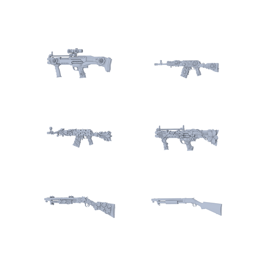 MRY-SFW LYGS231 Floral Frontier-Themed Modified Tactical Firearm Set - 6 Romantic Fantasy Variants