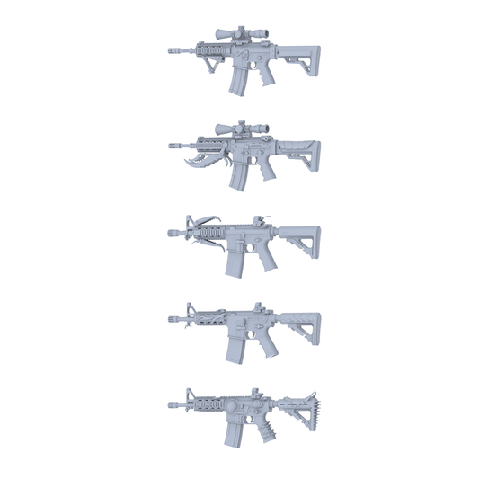 MRY-SFW LYGS317 Spike Fang Series - 5-Piece Close-Quarter Assault Rifle Set Modified with Spike & Horn Elements