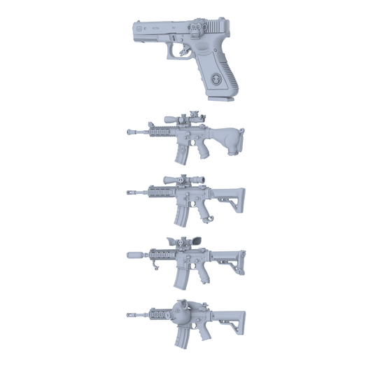 MRY-SFW LYGS201 Kawaii Fantasy Custom Firearm Pack - 5 Unique Monkey/Pig/Bull/Ram Designs