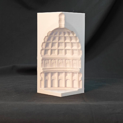 LYTP023B Roman Architecture Ornament Pantheon 3D Printed Roman Architecture Aquarium Decor Fish Tank Landscape Set With Hideout Caves