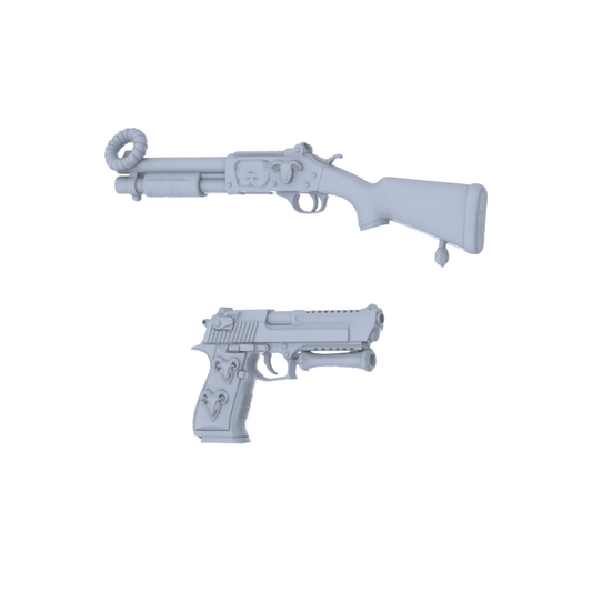 MRY-SFW LYGS220 Fantasy Custom Firearm Pack - 2 Unique Ram Horn/Head/Totem Pattern Designs