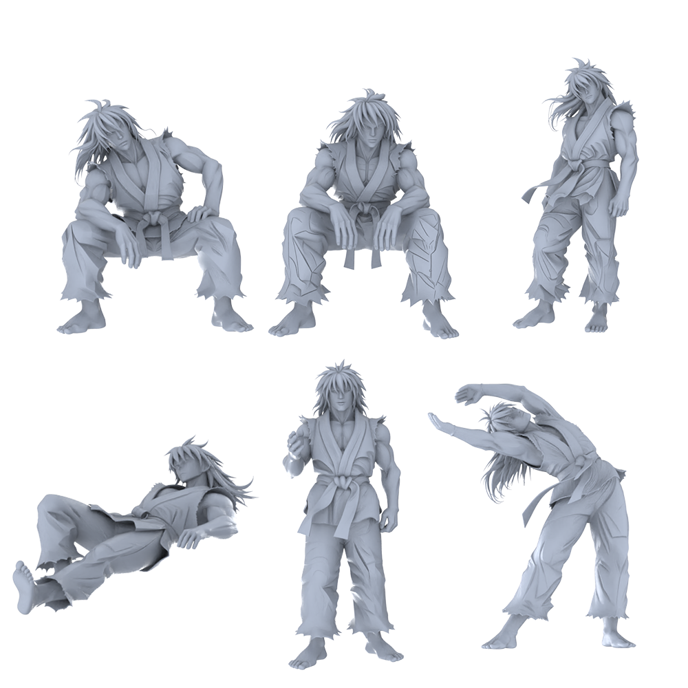 MRY-SFW LYGR459 Modern Kung Fu Muscular Men Six-Person Daily Routine 2