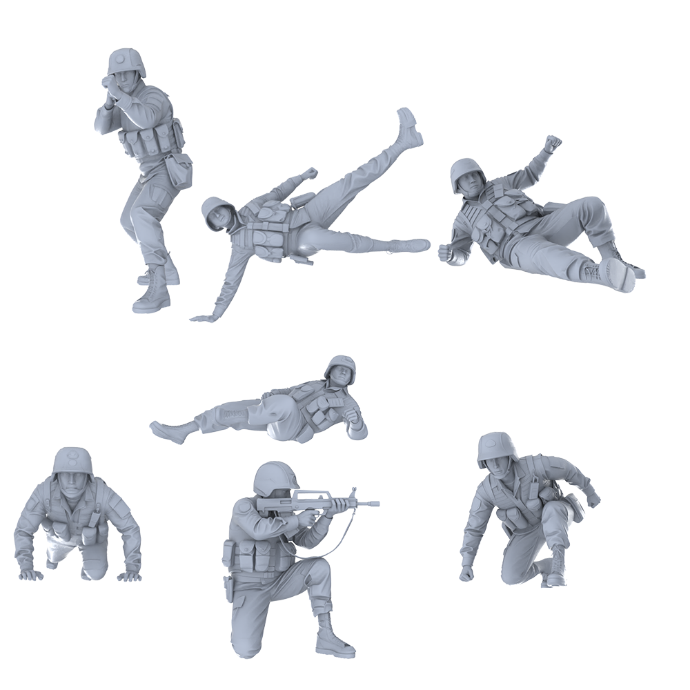 MRY-SFW LYGR457 Modern People's Liberation Army Seven-Person Battle Move