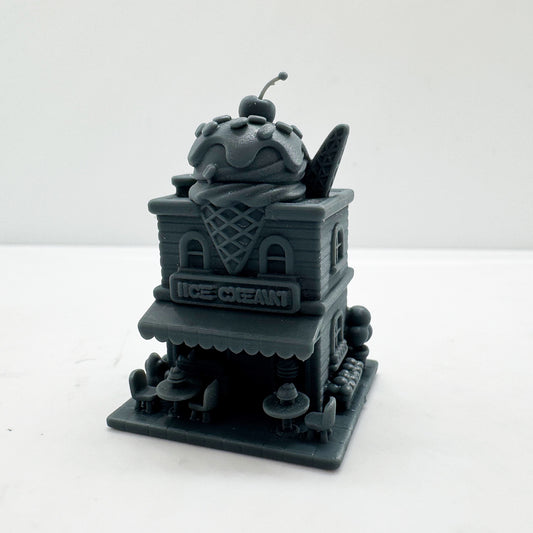 LYTS180 3D Printed Ice Cream Shop Themed Miniature Scene Decoration - Whimsical Style