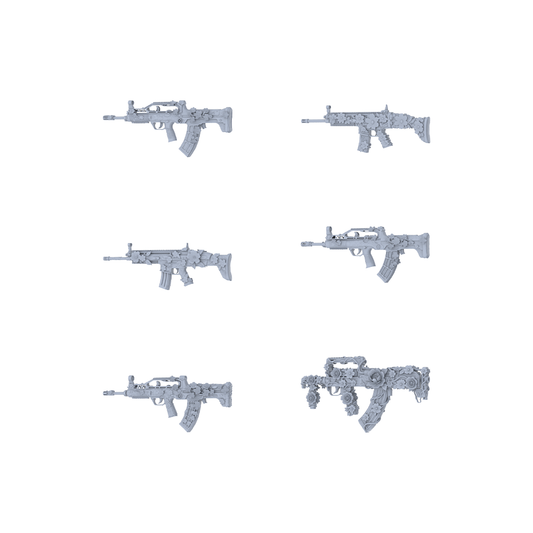 MRY-SFW LYGS254 Floral Blossom Series - 6-Piece Classic Assault Rifle Set Modified with Blossom Elements