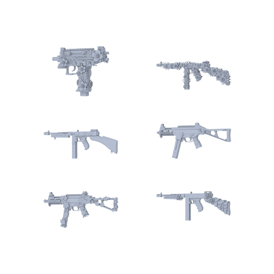MRY-SFW LYGS247 Floral Classic-Themed Modified Classic SMG Set - 6 Romantic Fantasy Variants (Untextured)