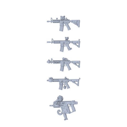MRY-SFW LYGS199 Kawaii Fantasy Custom Firearm Pack - 5 Unique Pig/Cat/Monkey Designs