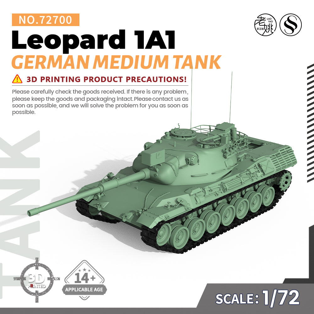 SSMODEL 700 Military Armoured Model Kit German Leopard 1 Main Battle Tank