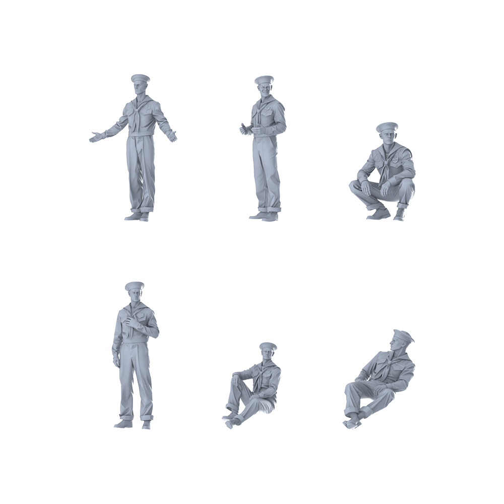 MRY-SFW LYGR421 WWII U.S. Navy Six-Person Daily Routine 2
