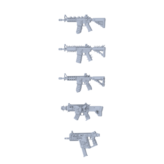 MRY-SFW LYGS355 Alien Bug Totem Series - 5-Piece Custom Tactical Firearm Set Modified with Full Bionic/Bug Carving Elements