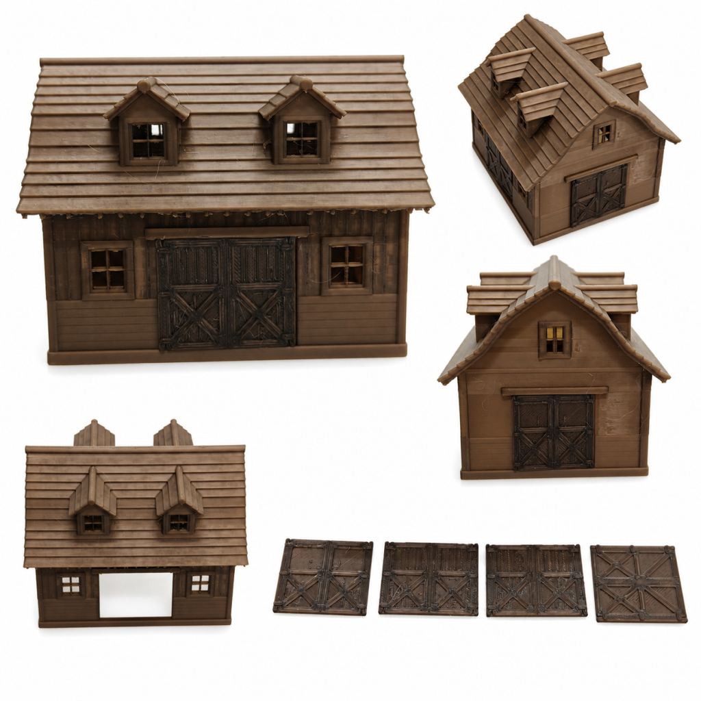 RHF0444 Triangular-roof wooden house with multiple windows Desktop Ornament Sand Table Architecture Architectural Model Miniature House Small-scale Landscaping