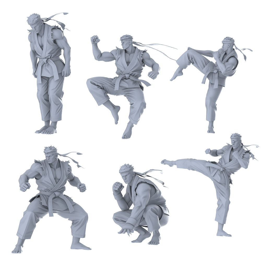 MRY-SFW LYGR464 Taekwondo Muscular Men Six-Person Battle Move