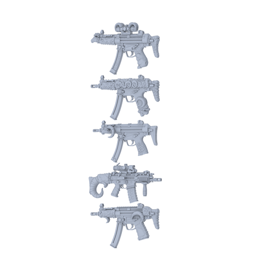 MRY-SFW LYGS222 Ram Spirit Rapid Modified SMG Collection - 5 Decorative Models