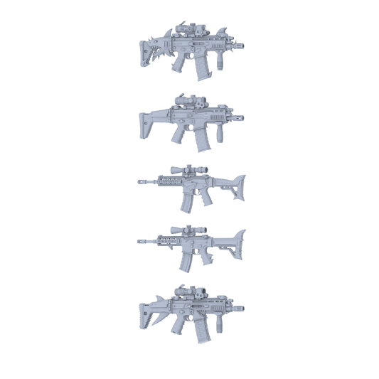 MRY-SFW LYGS228 Deep Sea Fantasy Custom Rifle Pack - 5 Unique Shark Tooth/Fin/Tail Designs