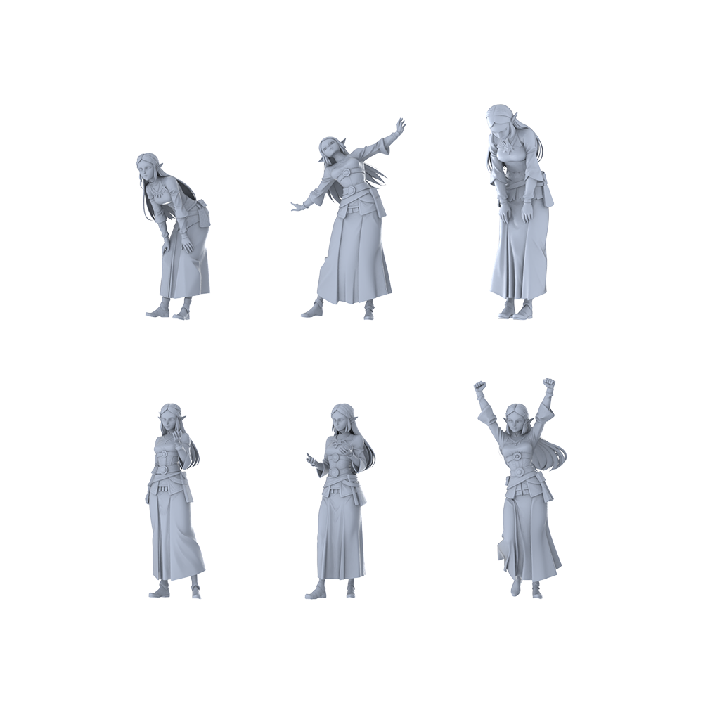MRY-SFW LYGR375 Medieval Fantasy World Princess Seven-Person Daily Routine