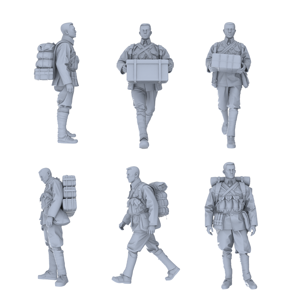 MRY-SFW LYGR515 Historical People's Liberation Army Six-Person Carrying Group