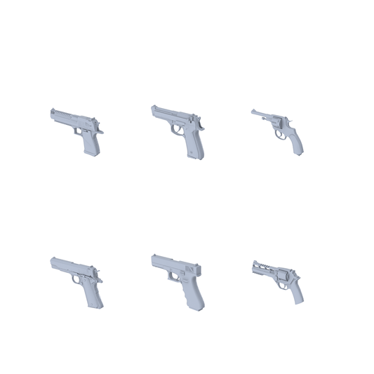 MRY-SFW LYGS011 Modern Urban Agent - 6 Classic Self-Defense Pistol Set