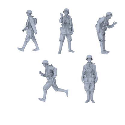 MRY-SFW LYGR542 German-Equipped Division Five-Person Daily R – LCD 3D printed resin model kit, image 1